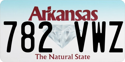 AR license plate 782VWZ