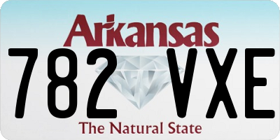 AR license plate 782VXE