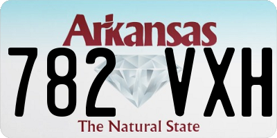AR license plate 782VXH