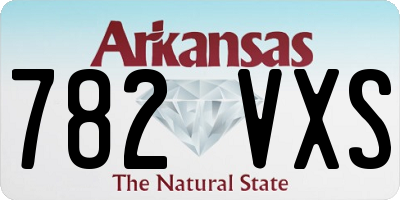 AR license plate 782VXS