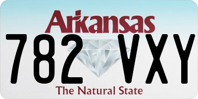 AR license plate 782VXY