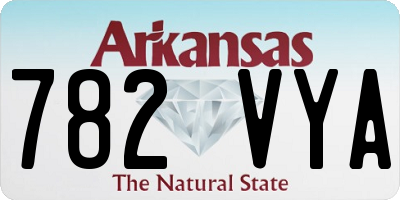 AR license plate 782VYA