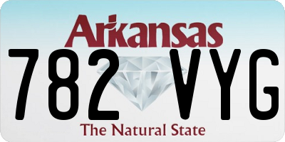 AR license plate 782VYG