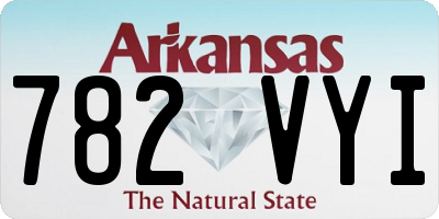 AR license plate 782VYI