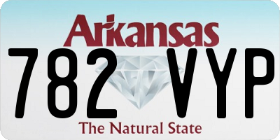 AR license plate 782VYP
