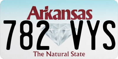 AR license plate 782VYS
