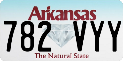 AR license plate 782VYY