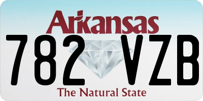 AR license plate 782VZB