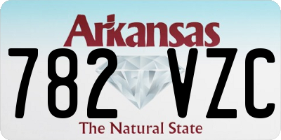 AR license plate 782VZC