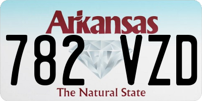 AR license plate 782VZD