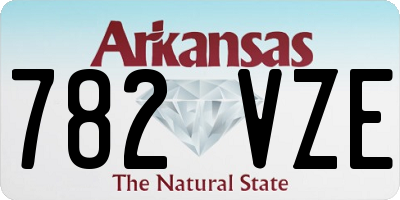 AR license plate 782VZE