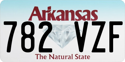 AR license plate 782VZF