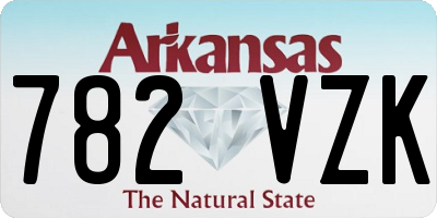AR license plate 782VZK