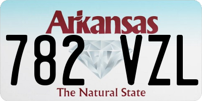 AR license plate 782VZL