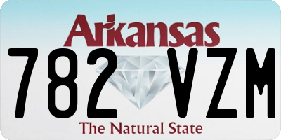 AR license plate 782VZM