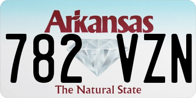 AR license plate 782VZN