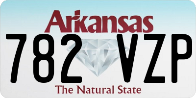 AR license plate 782VZP