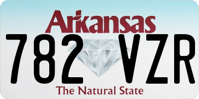 AR license plate 782VZR