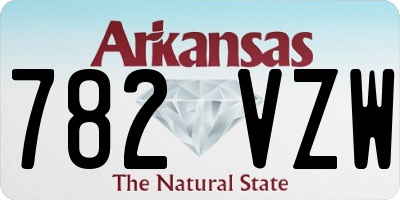 AR license plate 782VZW