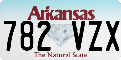 AR license plate 782VZX