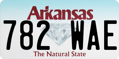 AR license plate 782WAE