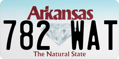 AR license plate 782WAT