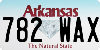 AR license plate 782WAX