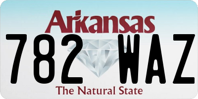 AR license plate 782WAZ