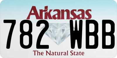 AR license plate 782WBB