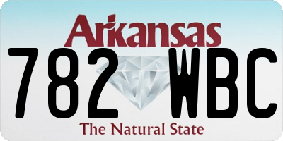 AR license plate 782WBC