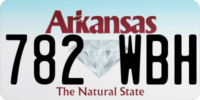 AR license plate 782WBH