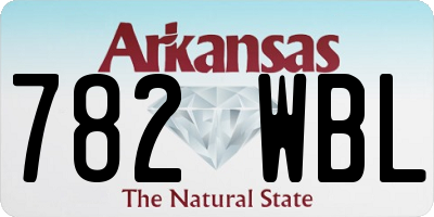 AR license plate 782WBL