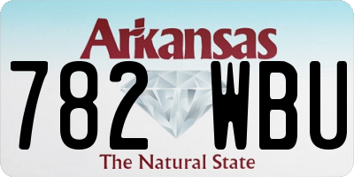 AR license plate 782WBU