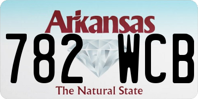 AR license plate 782WCB