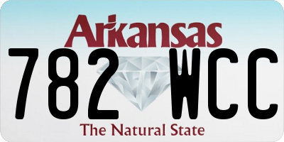 AR license plate 782WCC