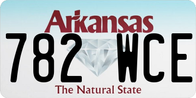AR license plate 782WCE