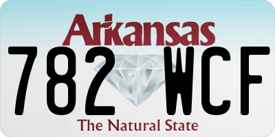 AR license plate 782WCF