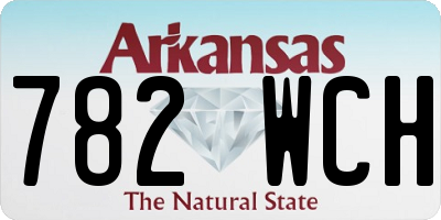 AR license plate 782WCH