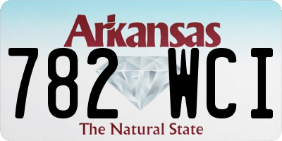 AR license plate 782WCI