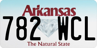AR license plate 782WCL