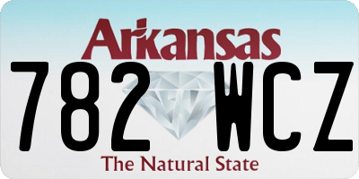 AR license plate 782WCZ