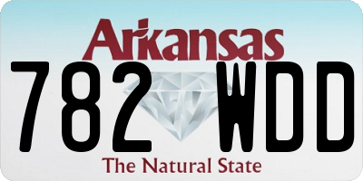 AR license plate 782WDD