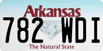 AR license plate 782WDI
