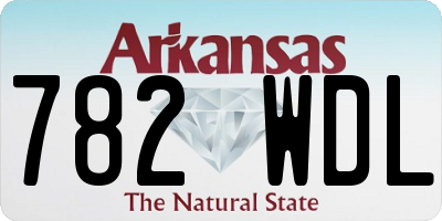 AR license plate 782WDL