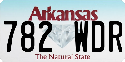 AR license plate 782WDR