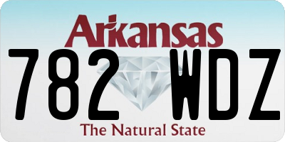 AR license plate 782WDZ