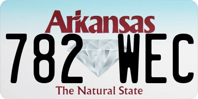 AR license plate 782WEC