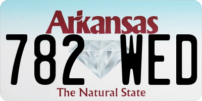 AR license plate 782WED
