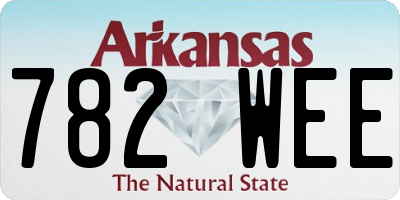 AR license plate 782WEE