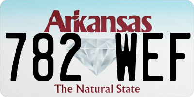 AR license plate 782WEF
